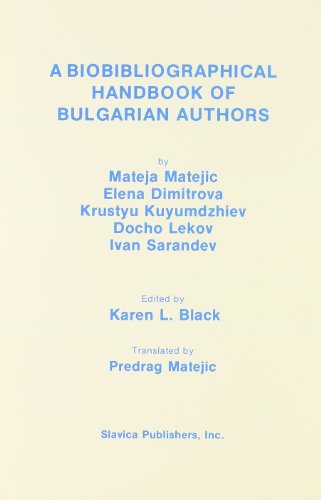 Beispielbild fr Biobibliographical Handbook of Bulgarian Authors zum Verkauf von Wonder Book