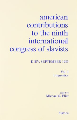 Beispielbild fr American Contributions to the Ninth International Congress of Slavists: Linguistics (International Congress of Slavists//American Contributions to the . of Slavists) (English and Russian Edition) zum Verkauf von Powell's Bookstores Chicago, ABAA