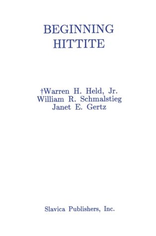 9780893571849: Beginning Hittite