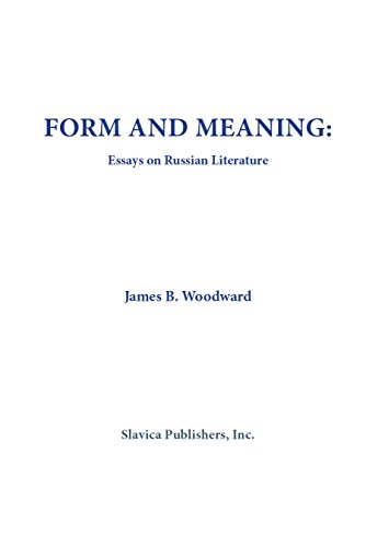 Stock image for Form and Meaning: Essays on Russian Literature for sale by Anybook.com