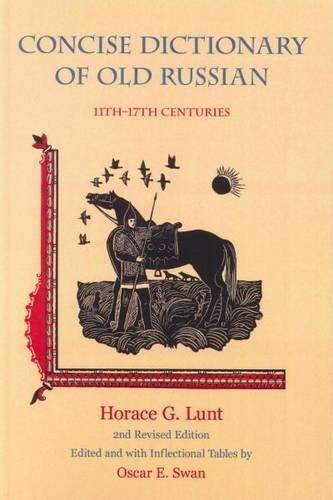 Beispielbild fr A Concise Dictionary of Old Russian: 11th-17th Centuries (English and Russian Edition) zum Verkauf von GF Books, Inc.