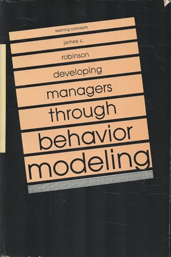 Beispielbild fr Developing Managers Through Behavior Modeling zum Verkauf von Better World Books