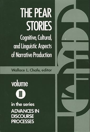 9780893910327: The Pear Stories: Cognitive, Cultural and Linguistic Aspects of Narrative Production (003)