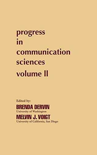 Stock image for Progress in Communication Sciences, Volume 2 for sale by Better World Books