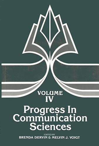 Stock image for Progress in Communication Sciences, Volume 4 for sale by Better World Books