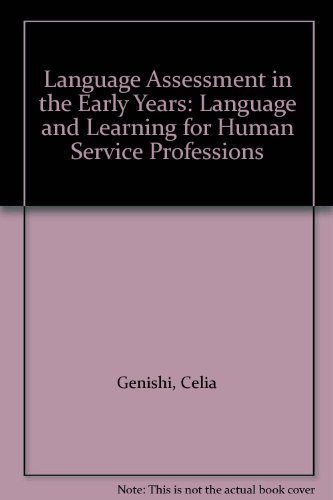 Stock image for Language Assessment in the Early Years for sale by Row By Row Bookshop