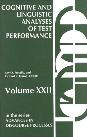 Beispielbild fr Cognitive and Linguistic : Analyses of Test Performance zum Verkauf von Better World Books