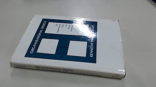 Beispielbild fr Organizational Design : The Organizational Audit and Analysis Technology zum Verkauf von Better World Books