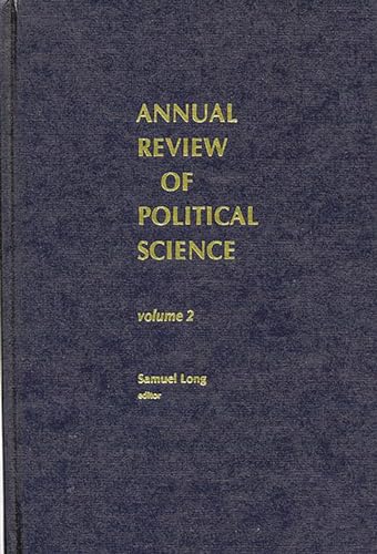 Beispielbild fr Annual Review of Political Science, Volume 2 zum Verkauf von Better World Books