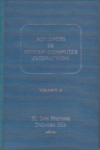 Imagen de archivo de Advances in Human-Computer Interaction Volume 2 a la venta por Bookmonger.Ltd