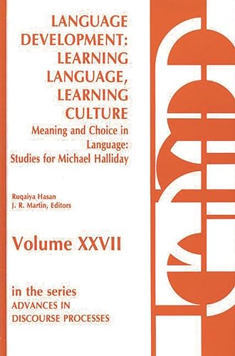 Beispielbild fr Language Development: learning Language, learning Culture . zum Verkauf von Ganymed - Wissenschaftliches Antiquariat