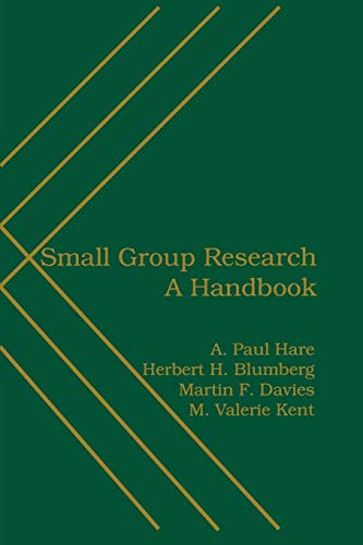 Beispielbild fr Small Group Research : A Handbook zum Verkauf von Better World Books