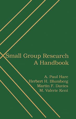 Imagen de archivo de Small Group Research: A Handbook a la venta por suffolkbooks