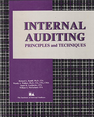 Stock image for Internal Auditing : Principles and Techniques for sale by Better World Books