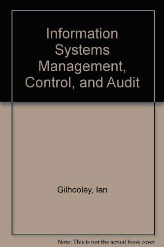 Stock image for Information Systems Management, Control and Audit for sale by Better World Books