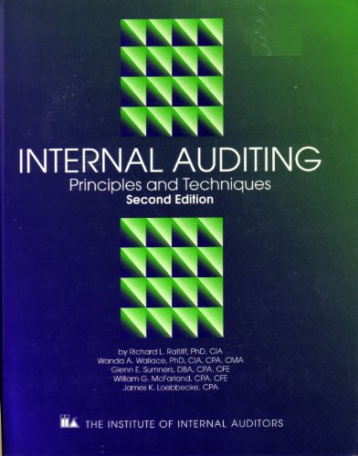 9780894133268: Internal Auditing: Principles and Techniques