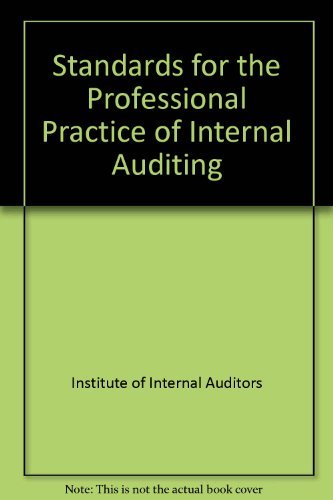 Imagen de archivo de Standards for the Professional Practice of Internal Auditing a la venta por ThriftBooks-Atlanta