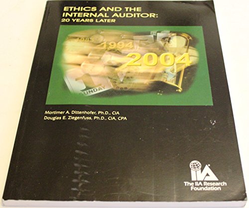 Imagen de archivo de Ethics and the Internal Auditor: 20 Years Later a la venta por Zubal-Books, Since 1961