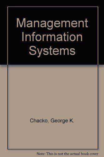 Imagen de archivo de Management Information Systems a la venta por Better World Books Ltd