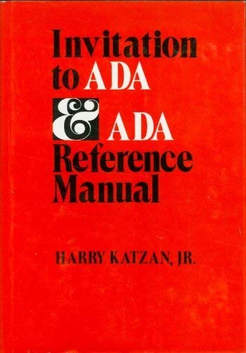 Imagen de archivo de Invitation to Ada & Ada Reference Manual (July 1980) a la venta por BookDepart