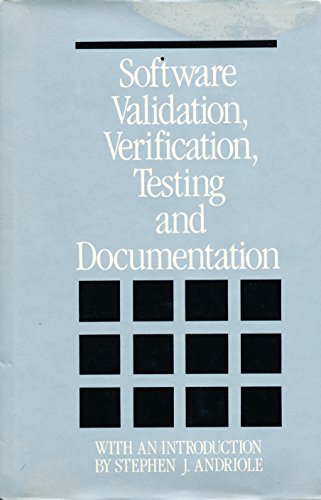 Stock image for Software Validation, Verification, Testing and Documentation : A Source Book for sale by Better World Books