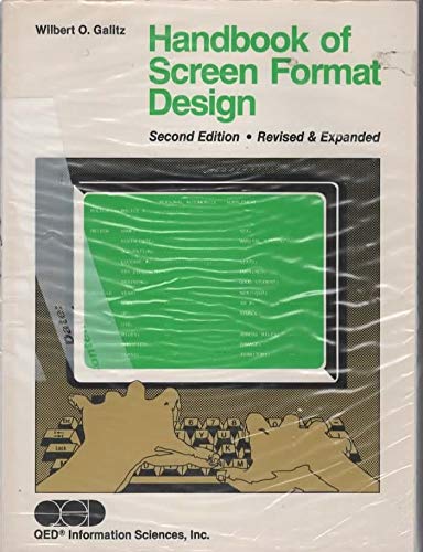 Beispielbild fr Handbook of Screen Format Design zum Verkauf von Wonder Book