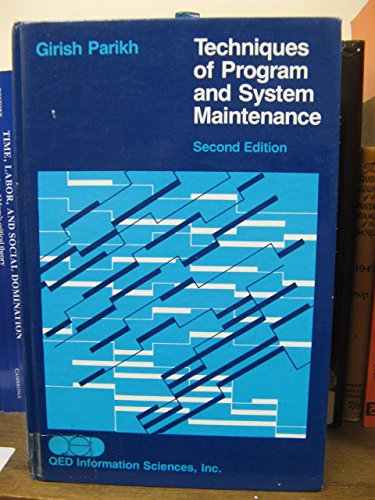 Stock image for Techniques of Program and Systems Maintenance for sale by HPB-Red