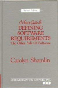 Stock image for A User's Guide for Defining Software Requirements: The Other Side of Software for sale by Wonder Book