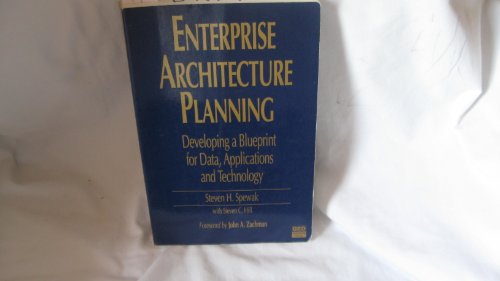 Imagen de archivo de Enterprise Architecture Planning: Developing a Blueprint for Data, Applications, and Technology a la venta por ThriftBooks-Atlanta