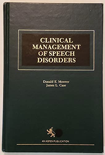 Stock image for Clinical Management of Speech Disorders for sale by Bingo Used Books