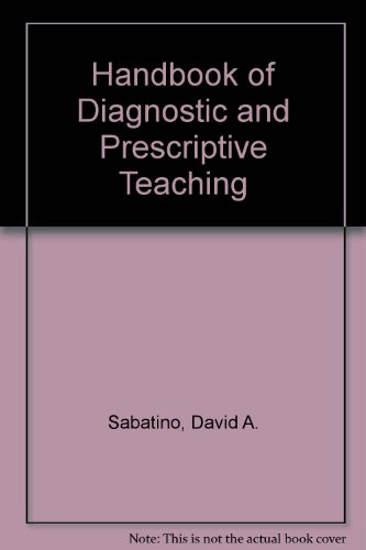 Beispielbild fr A handbook of diagnostic and prescriptive teaching zum Verkauf von Wonder Book