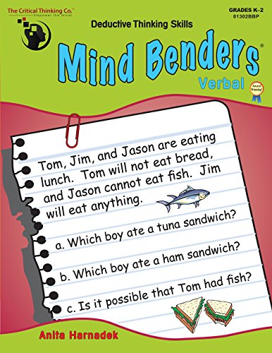 Imagen de archivo de Mind Benders Verbal : Deductive Thinking Skills a la venta por Better World Books