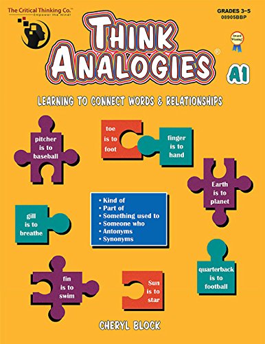 Think Analogies, Book A1 (9780894557910) by Block, Cheryl