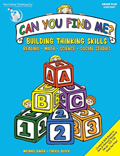 Beispielbild fr Can You Find Me, PreK Workbook - Building Thinking Skills in Reading, Math, Science, and Social Studies zum Verkauf von New Legacy Books