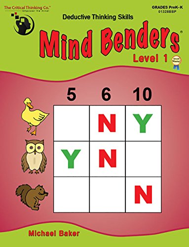 Stock image for Mind Benders Book 1 (Grades PreK-K) for sale by SecondSale