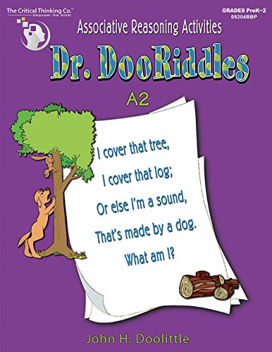 Imagen de archivo de Dr. DooRiddles A2 Workbook - Associative Reasoning Activities (Grades PreK-2) a la venta por suffolkbooks