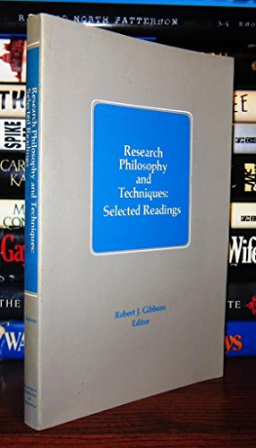 Beispielbild fr Research Philosophy and Techniques/10102 zum Verkauf von dsmbooks