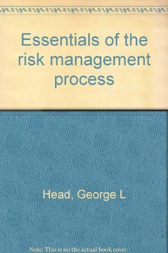 Stock image for Essentials of the risk management process for sale by HPB-Diamond