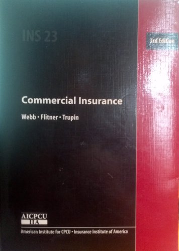 Beispielbild fr Commercial Insurance zum Verkauf von GoldenWavesOfBooks