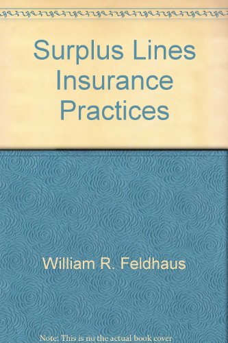 9780894621109: Surplus Lines Insurance Practices