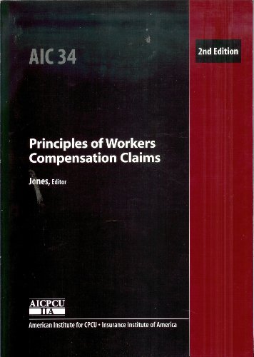 Imagen de archivo de Principles of workers compensation claims a la venta por HPB-Red
