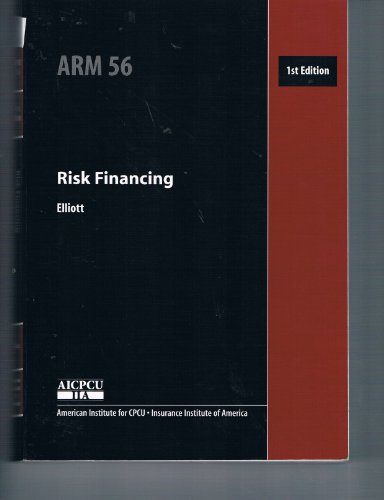 9780894621420: Risk financing