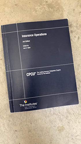 Stock image for Insurance Operations for sale by Off The Shelf