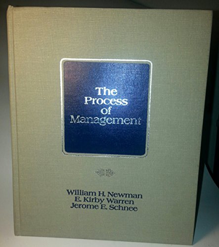 Imagen de archivo de The Process of Management: Strategy, Action, Results, CPCU edition a la venta por BookDepart