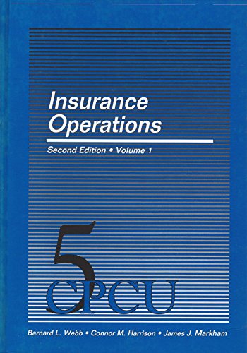 Beispielbild fr Insurance Operations zum Verkauf von Better World Books