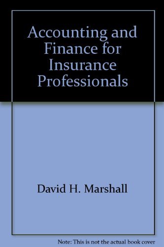 9780894630781: Accounting and Finance for Insurance Professionals [Gebundene Ausgabe] by
