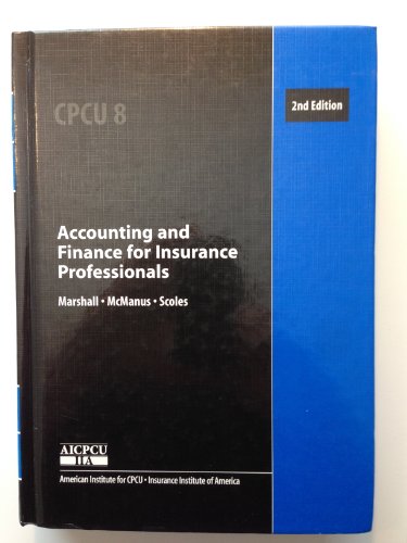 Imagen de archivo de Accounting and Finance for Insurance Professionals a la venta por ThriftBooks-Atlanta