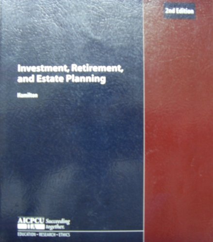 9780894631658: Title: Investment Retirement and Estate Planning