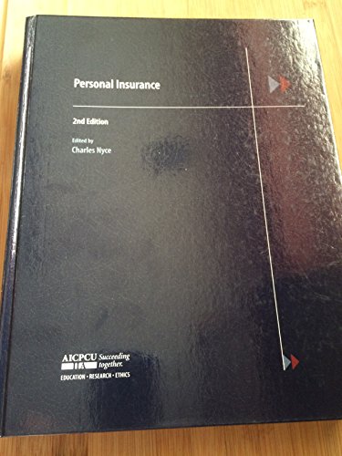 Beispielbild fr Personal Insurance zum Verkauf von ThriftBooks-Dallas