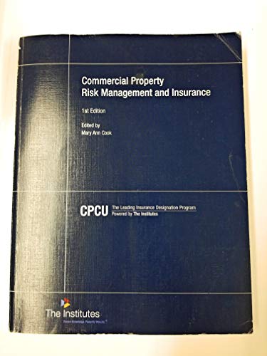 9780894634147: Commercial Property Risk Management and Insurance (CPCU) [Taschenbuch] by Cook